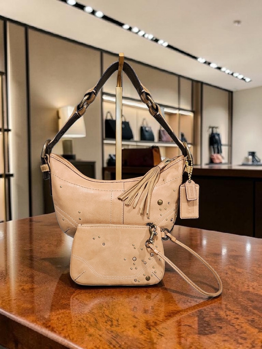 Coach SOHO 2005 Vintage Limited Edition Set w/Bronze Studs/Swarovski Stones - Picture 16 of 16